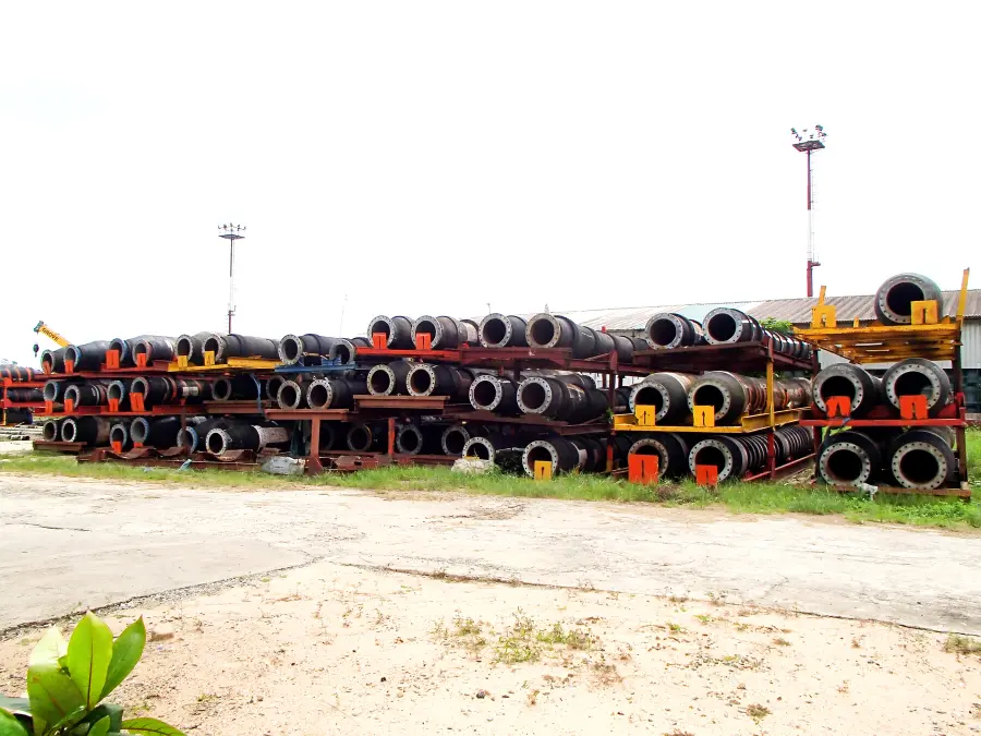 Marine hoses in terminal storage